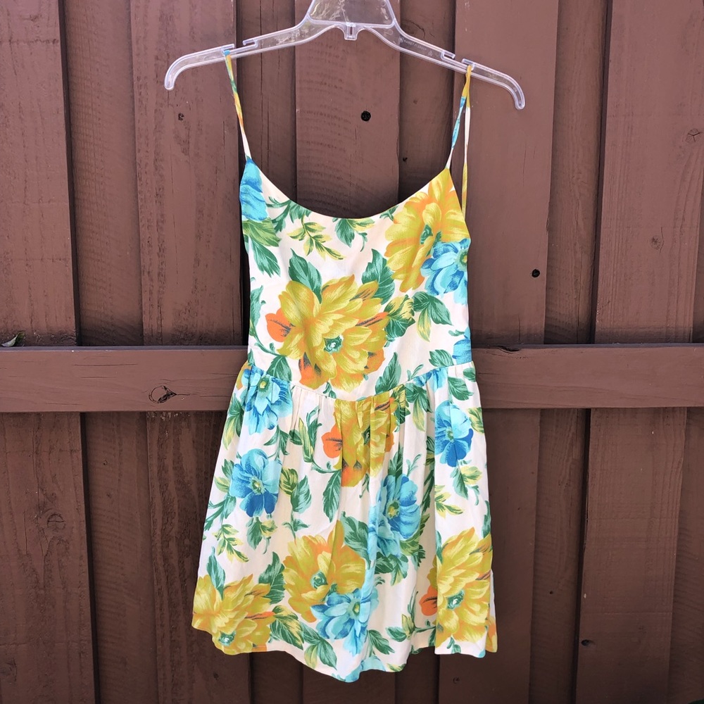 Blu Moon- Spaghetti Strap Floral Boho Dress - Picture 3 of 6